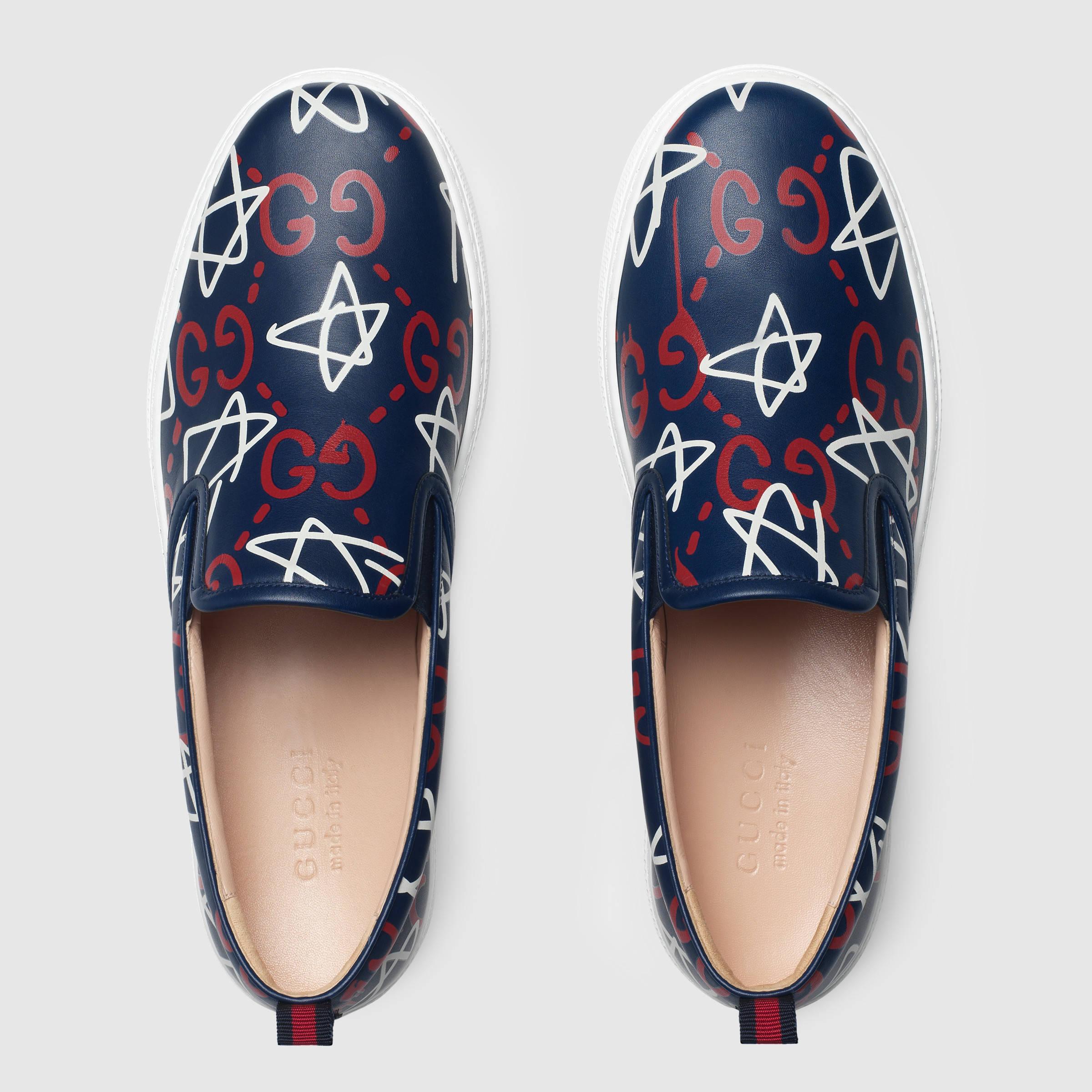 Gucci Ghost Slip on Sneaker in Blue for Men Lyst